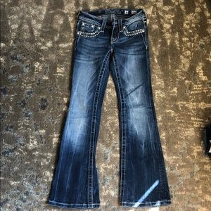 Miss Me girls.  Denim jeans, boot cut - size 8.